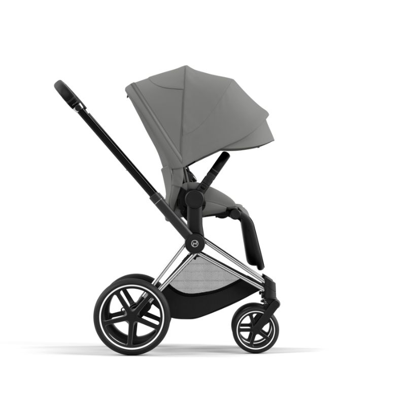 Cybex Priam Βρεφικό Καρότσι Mirage Grey | dark grey Με Σκελετό Chrome Black | chrome