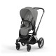 Cybex Priam Βρεφικό Καρότσι Mirage Grey | dark grey Με Σκελετό Chrome Black | chrome