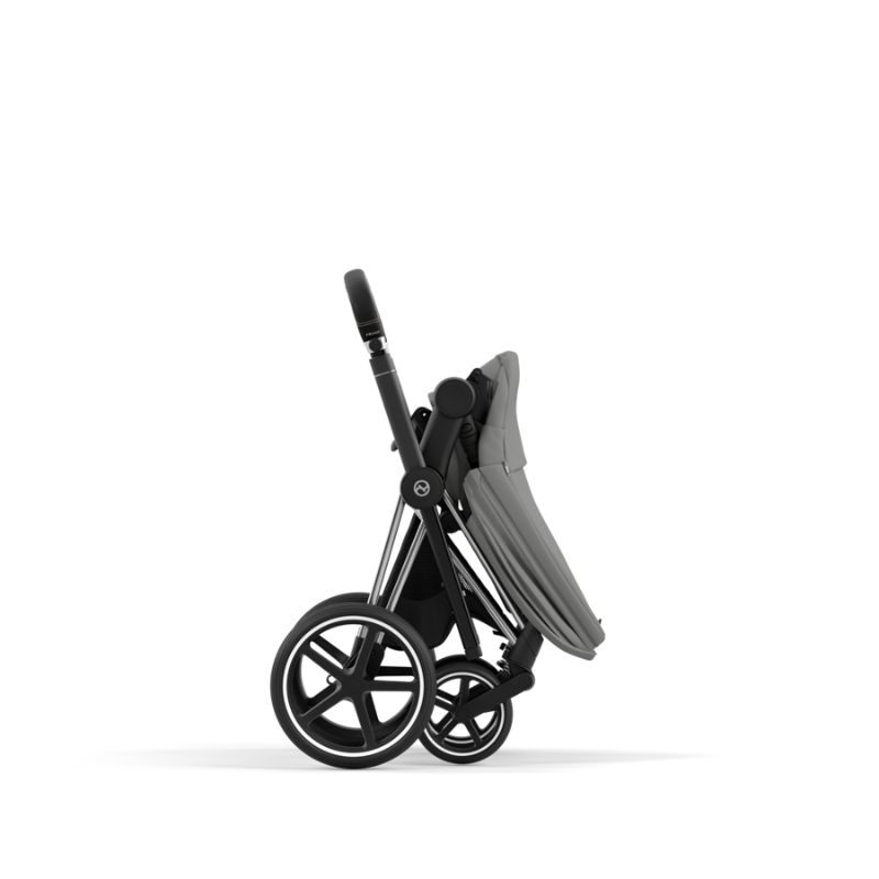 Cybex Priam Βρεφικό Καρότσι Mirage Grey | dark grey Με Σκελετό Chrome Black | chrome