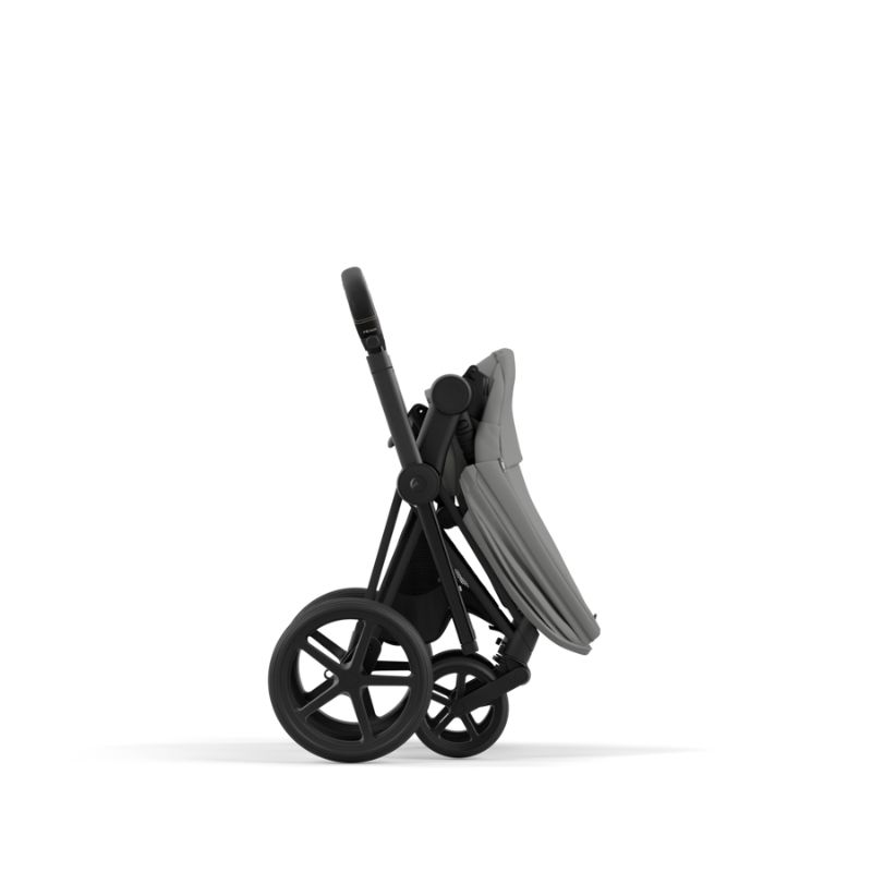 Cybex Priam Βρεφικό Καρότσι Mirage Grey | dark grey Με Σκελετό Matt Black | black