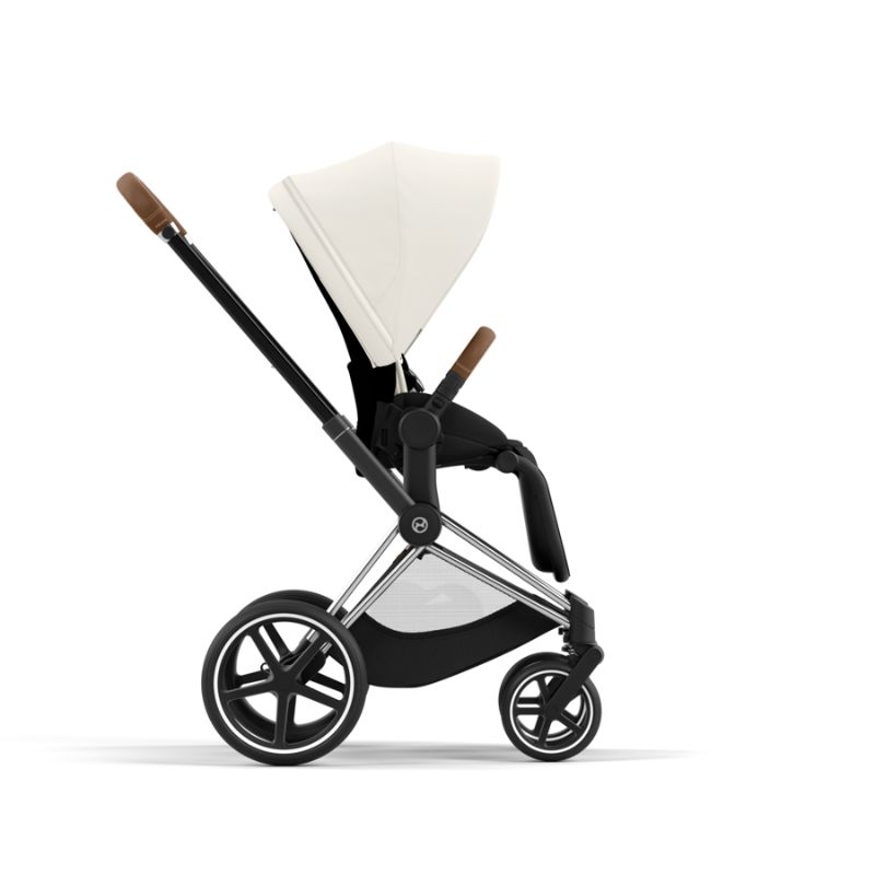 Cybex Priam Βρεφικό Καρότσι Off White | light beige Με Σκελετό Chrome Brown | chrome