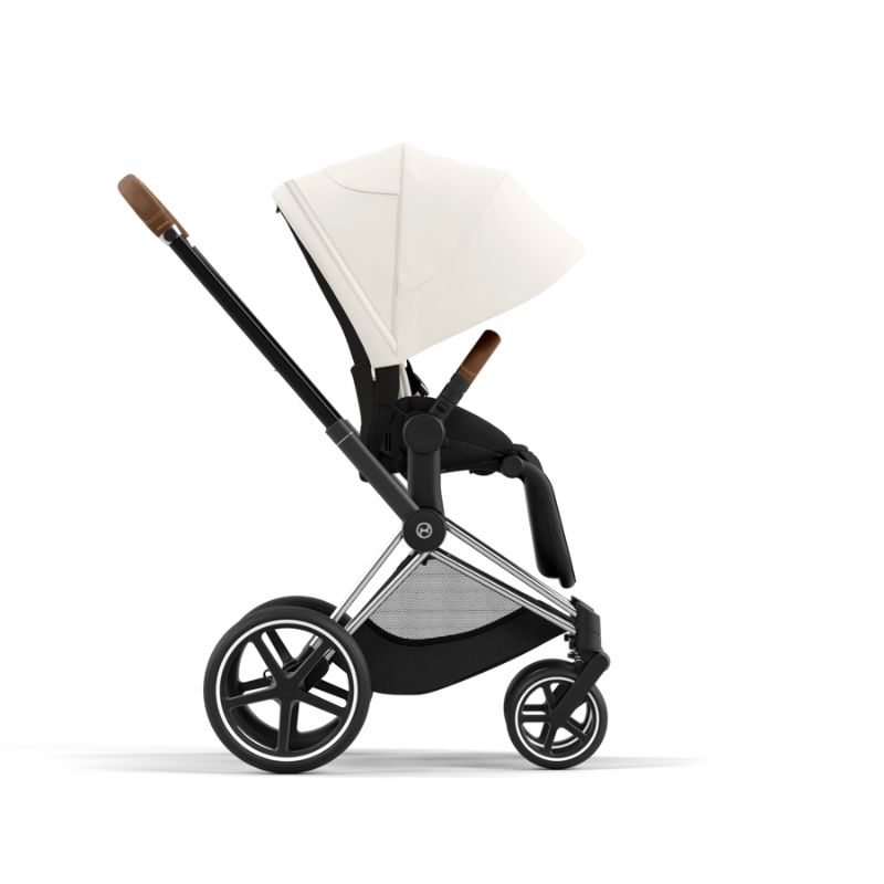Cybex Priam Βρεφικό Καρότσι Off White | light beige Με Σκελετό Chrome Brown | chrome