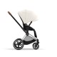 Cybex Priam Βρεφικό Καρότσι Off White | light beige Με Σκελετό Chrome Brown | chrome