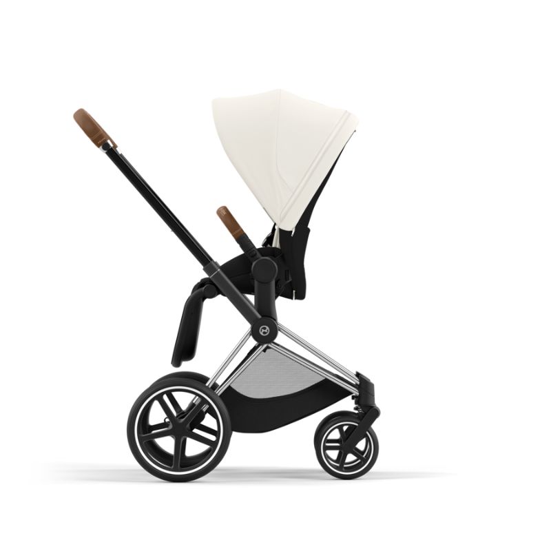 Cybex Priam Βρεφικό Καρότσι Off White | light beige Με Σκελετό Chrome Brown | chrome