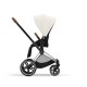 Cybex Priam Βρεφικό Καρότσι Off White | light beige Με Σκελετό Chrome Brown | chrome