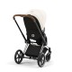Cybex Priam Βρεφικό Καρότσι Off White | light beige Με Σκελετό Chrome Brown | chrome