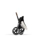Cybex Priam Βρεφικό Καρότσι Off White | light beige Με Σκελετό Chrome Brown | chrome