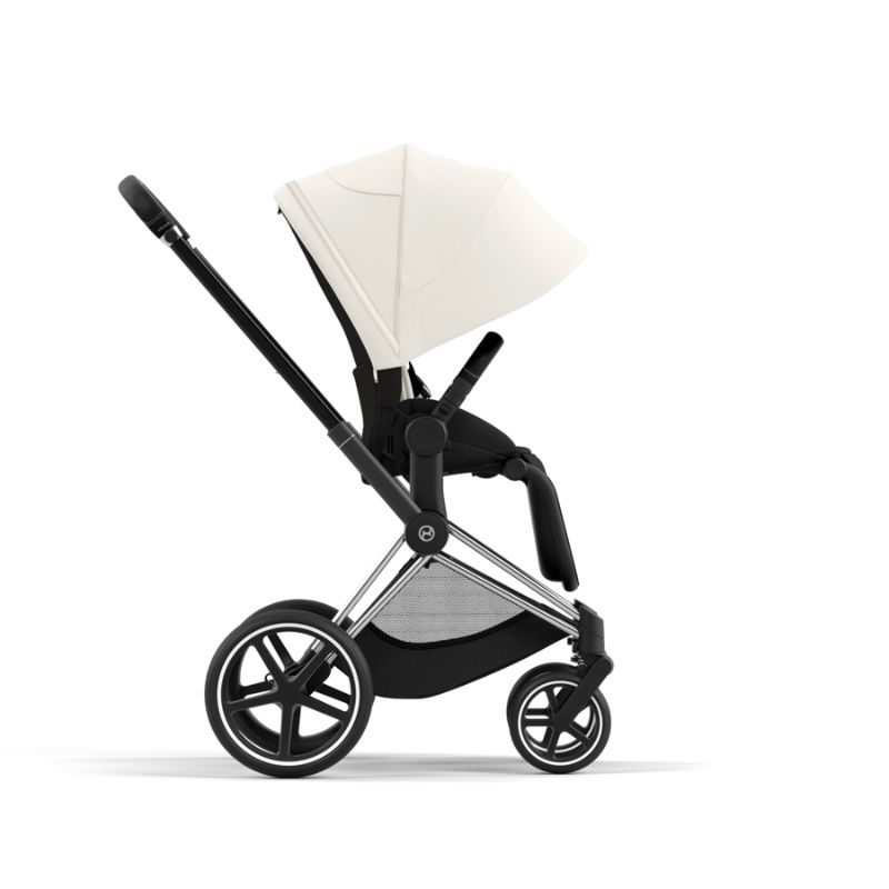 Cybex Priam Βρεφικό Καρότσι Off White | light beige Με Σκελετό Chrome Black | chrome