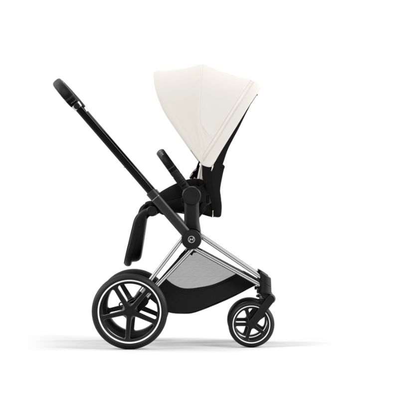 Cybex Priam Βρεφικό Καρότσι Off White | light beige Με Σκελετό Chrome Black | chrome