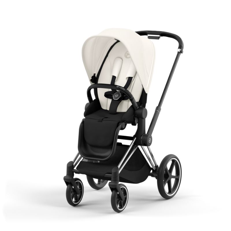 Cybex Priam Βρεφικό Καρότσι Off White | light beige Με Σκελετό Chrome Black | chrome