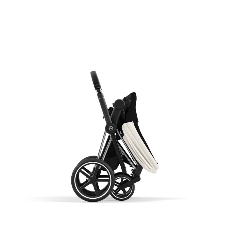 Cybex Priam Βρεφικό Καρότσι Off White | light beige Με Σκελετό Chrome Black | chrome