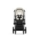 Cybex Priam Βρεφικό Καρότσι Off White | light beige Με Σκελετό Matt Black | black
