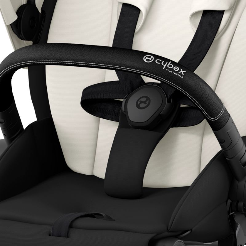 Cybex Priam Βρεφικό Καρότσι Off White | light beige Με Σκελετό Matt Black | black