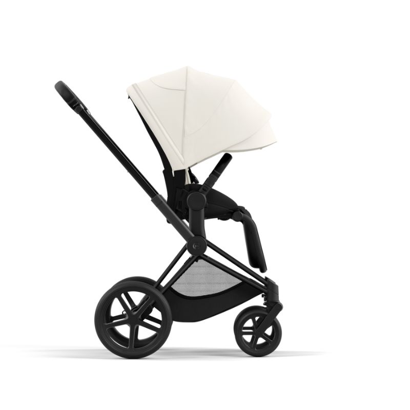 Cybex Priam Βρεφικό Καρότσι Off White | light beige Με Σκελετό Matt Black | black