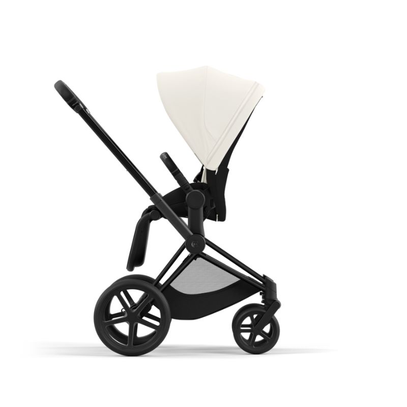 Cybex Priam Βρεφικό Καρότσι Off White | light beige Με Σκελετό Matt Black | black