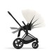 Cybex Priam Βρεφικό Καρότσι Off White | light beige Με Σκελετό Matt Black | black