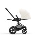 Cybex Priam Βρεφικό Καρότσι Off White | light beige Με Σκελετό Matt Black | black
