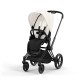 Cybex Priam Βρεφικό Καρότσι Off White | light beige Με Σκελετό Matt Black | black