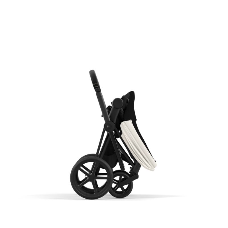 Cybex Priam Βρεφικό Καρότσι Off White | light beige Με Σκελετό Matt Black | black