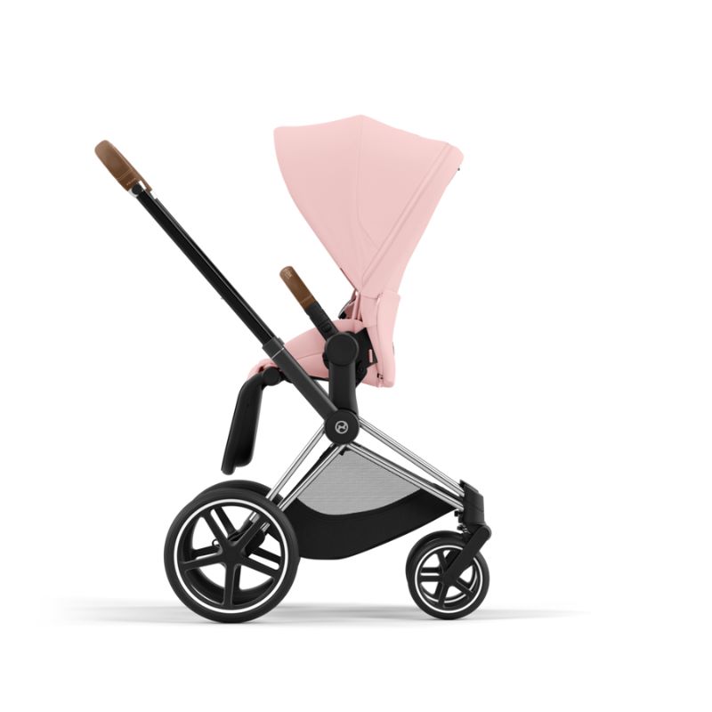 Cybex Priam Βρεφικό Καρότσι Peach Pink | light pink Με Σκελετό Chrome Brown | chrome