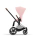 Cybex Priam Βρεφικό Καρότσι Peach Pink | light pink Με Σκελετό Chrome Brown | chrome
