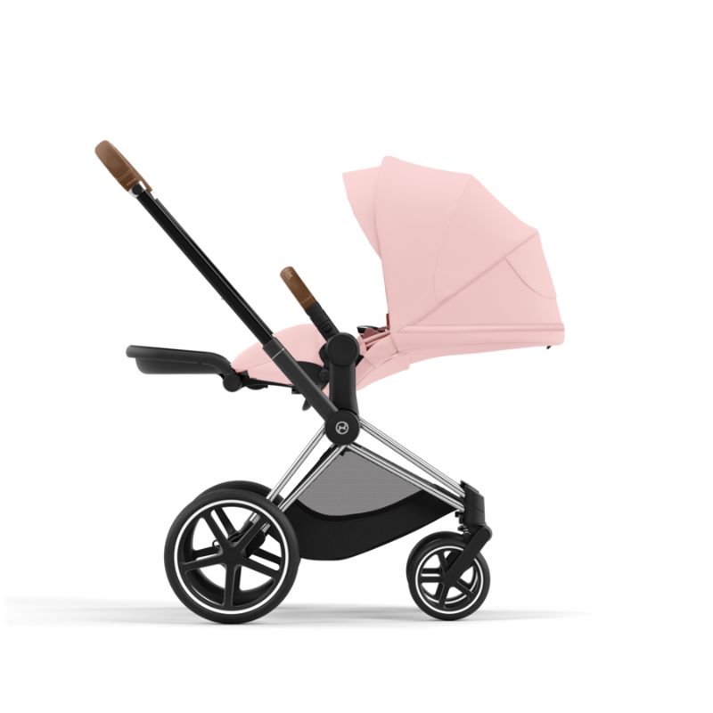 Cybex Priam Βρεφικό Καρότσι Peach Pink | light pink Με Σκελετό Chrome Brown | chrome