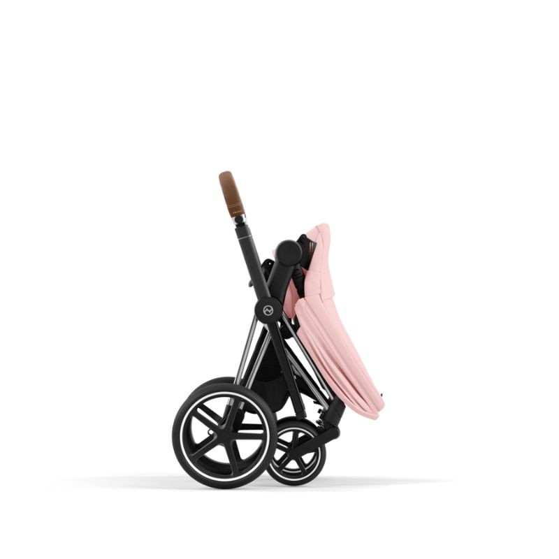 Cybex Priam Βρεφικό Καρότσι Peach Pink | light pink Με Σκελετό Chrome Brown | chrome