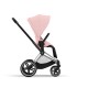 Cybex Priam Βρεφικό Καρότσι Peach Pink | light pink Με Σκελετό Chrome Black | chrome