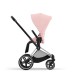 Cybex Priam Βρεφικό Καρότσι Peach Pink | light pink Με Σκελετό Chrome Black | chrome