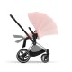Cybex Priam Βρεφικό Καρότσι Peach Pink | light pink Με Σκελετό Chrome Black | chrome