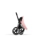 Cybex Priam Βρεφικό Καρότσι Peach Pink | light pink Με Σκελετό Chrome Black | chrome