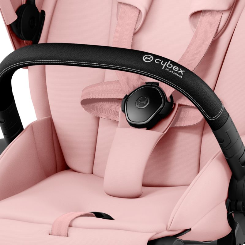 Cybex Priam Βρεφικό Καρότσι Peach Pink | light pink Με Σκελετό Matt Black | black