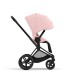 Cybex Priam Βρεφικό Καρότσι Peach Pink | light pink Με Σκελετό Matt Black | black