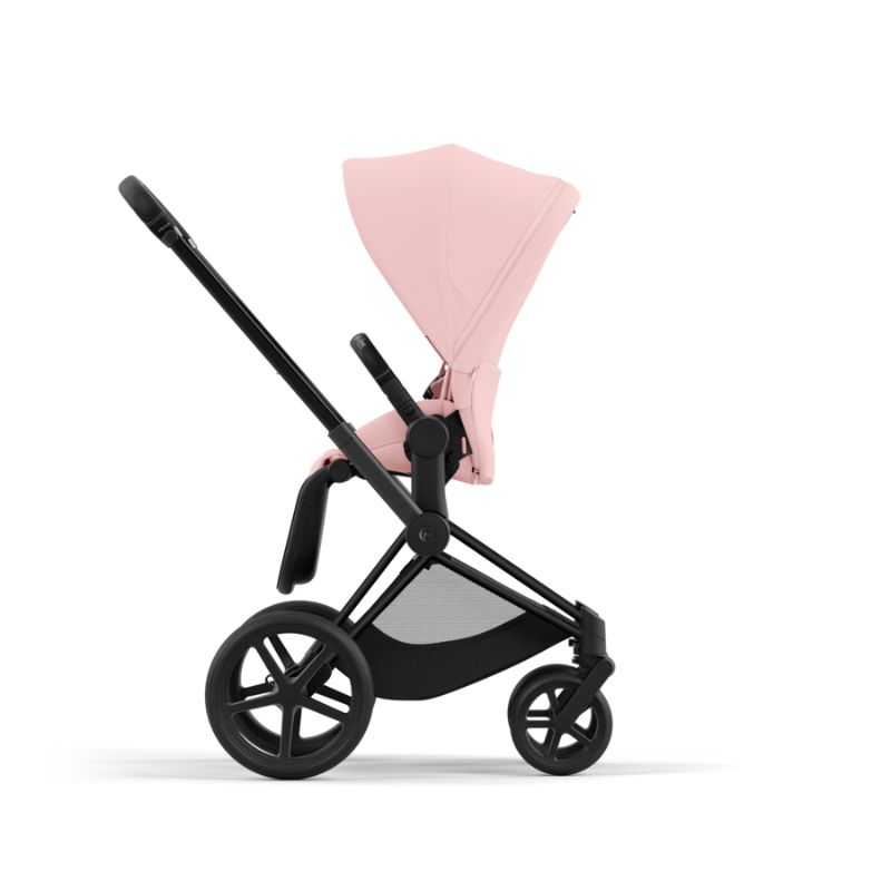 Cybex Priam Βρεφικό Καρότσι Peach Pink | light pink Με Σκελετό Matt Black | black