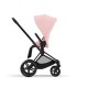 Cybex Priam Βρεφικό Καρότσι Peach Pink | light pink Με Σκελετό Matt Black | black
