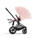 Cybex Priam Βρεφικό Καρότσι Peach Pink | light pink Με Σκελετό Matt Black | black