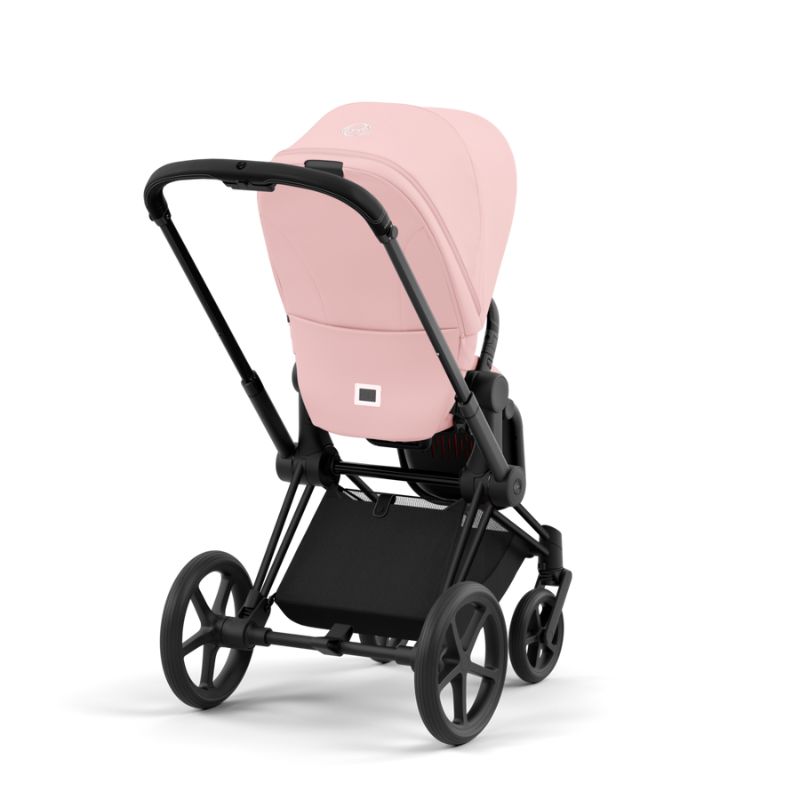 Cybex Priam Βρεφικό Καρότσι Peach Pink | light pink Με Σκελετό Matt Black | black