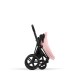 Cybex Priam Βρεφικό Καρότσι Peach Pink | light pink Με Σκελετό Matt Black | black