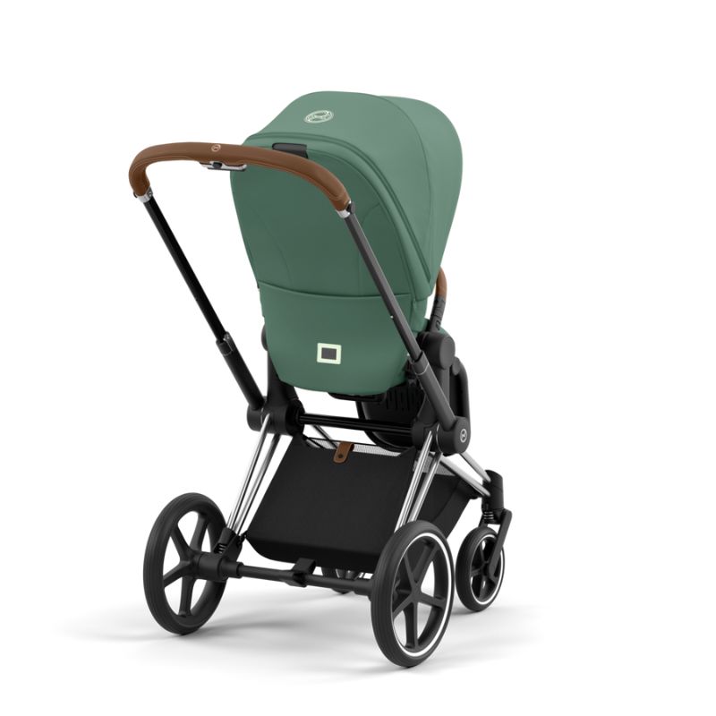 Cybex Priam Βρεφικό Καρότσι Leaf Green | dark green Με Σκελετό Chrome Brown | chrome