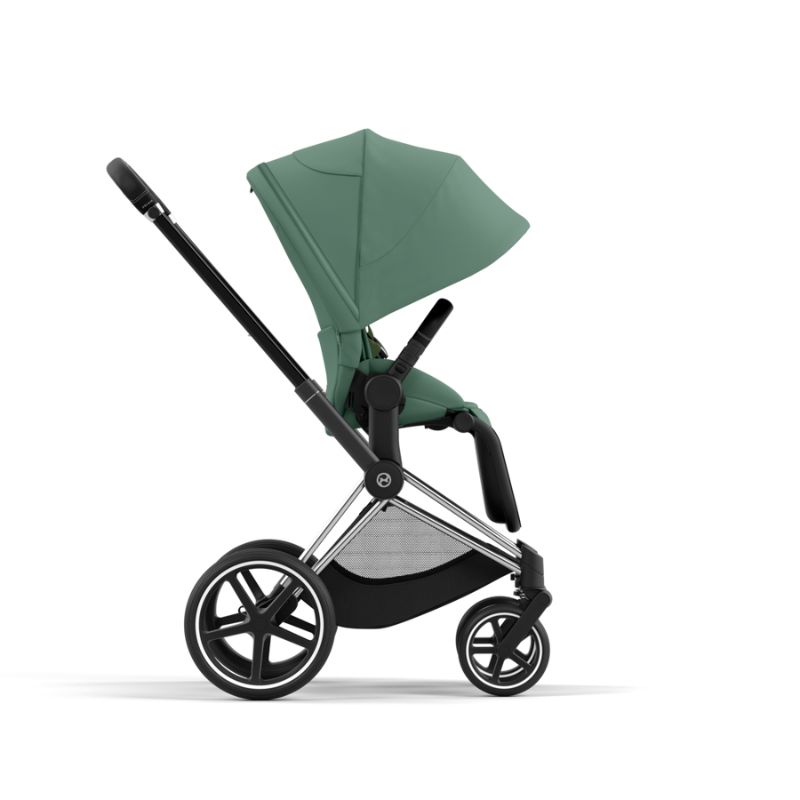 Cybex Priam Βρεφικό Καρότσι Leaf Green | dark green Με Σκελετό Chrome Black | chrome