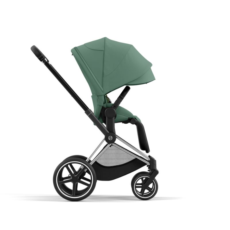 Cybex Priam Βρεφικό Καρότσι Leaf Green | dark green Με Σκελετό Chrome Black | chrome