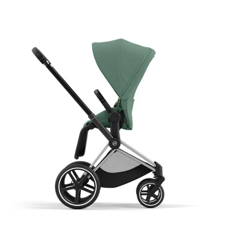 Cybex Priam Βρεφικό Καρότσι Leaf Green | dark green Με Σκελετό Chrome Black | chrome