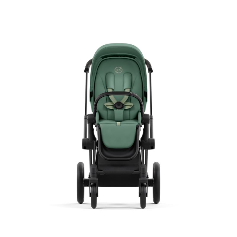 Cybex Priam Βρεφικό Καρότσι Leaf Green | dark green Με Σκελετό Matt Black | black