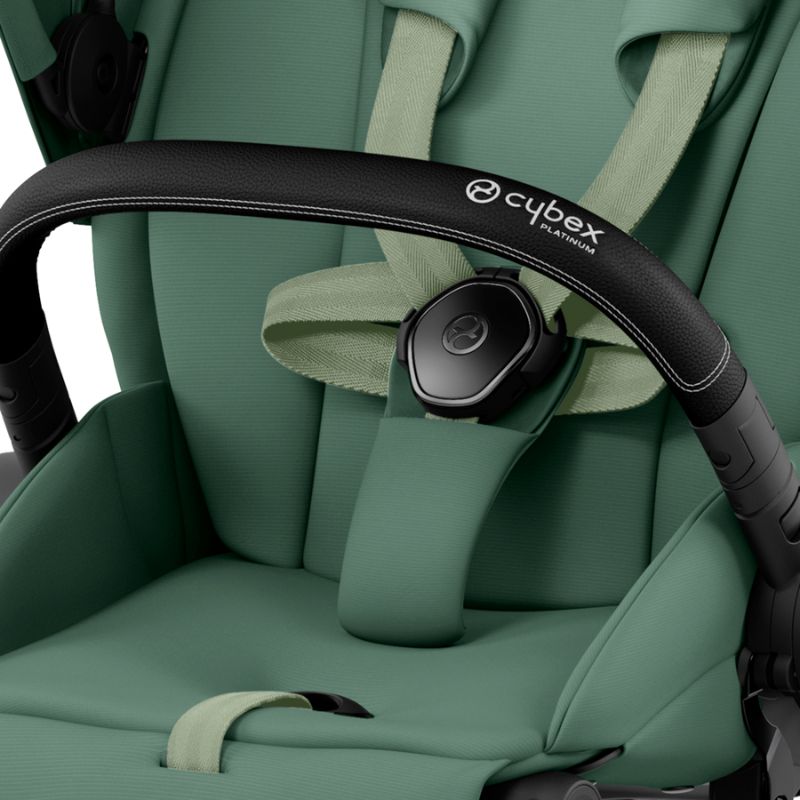 Cybex Priam Βρεφικό Καρότσι Leaf Green | dark green Με Σκελετό Matt Black | black