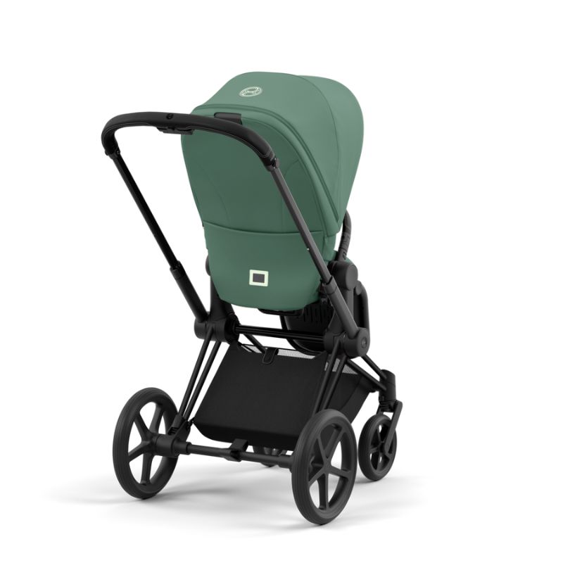 Cybex Priam Βρεφικό Καρότσι Leaf Green | dark green Με Σκελετό Matt Black | black