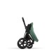 Cybex Priam Βρεφικό Καρότσι Leaf Green | dark green Με Σκελετό Matt Black | black