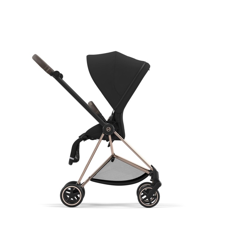 Cybex Mios Βρεφικό Καρότσι Sepia Black | black Με Σκελετό Rosegold | rosegold