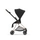 Cybex Mios Βρεφικό Καρότσι Sepia Black | black Με Σκελετό Rosegold | rosegold