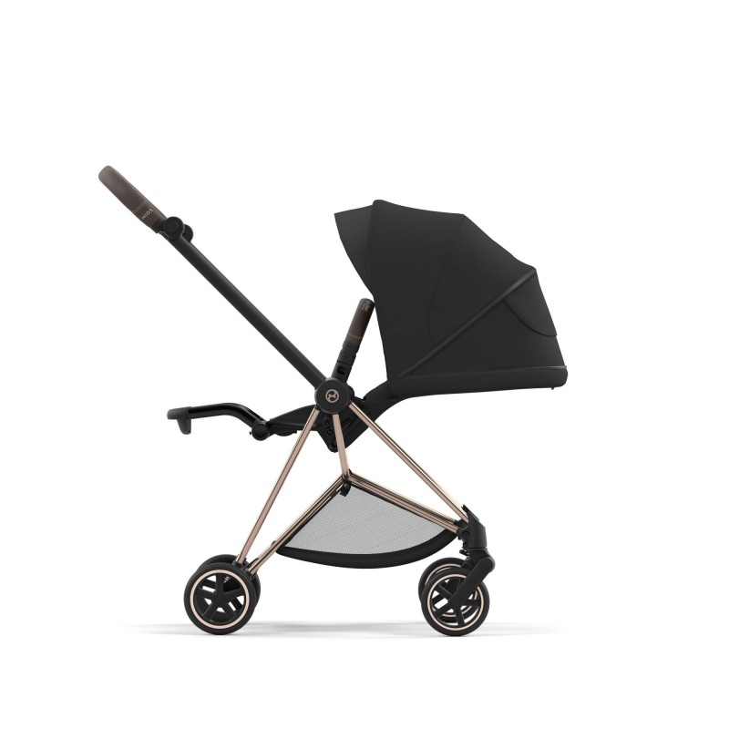 Cybex Mios Βρεφικό Καρότσι Sepia Black | black Με Σκελετό Rosegold | rosegold