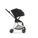 Cybex Mios Βρεφικό Καρότσι Sepia Black | black Με Σκελετό Rosegold | rosegold